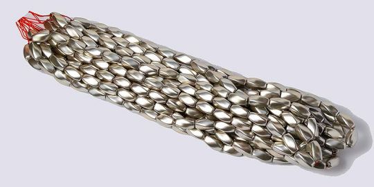 HIGH POWER Pearl Magnetic Hematite 6x12mm Twist Beads - Champagne (10 strands)
