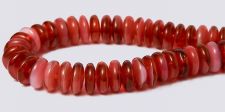 Czech 6mm Rondel Beads - Pearl Fuchsia