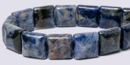 Sodalite 10x10 2-Hole Gemstone Beads (16" strand)