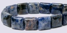 Sodalite 10x10 2-Hole Gemstone Beads (16" strand)