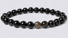 Gemstone Stretch Bracelet 8mm - Black Agate