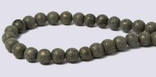 Golden Pyrite Gemstone Beads - 4mm Round