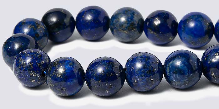 Lapis Lazuli Beads - 8mm Round AA Grade  (Smooth & High Polished for  Jewelry Making)