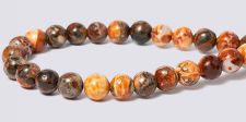 Leopard Skin Jasper RED Gemstone Beads - 4mm Round