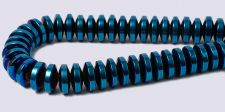 Magnetic Beads - 5mm Rondel - Metallic Blue Iris