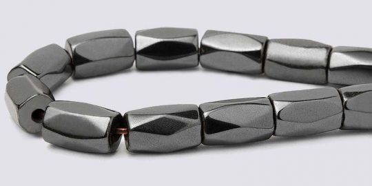 Magnetic Beads Hematite 5x8 faceted A-B Grade