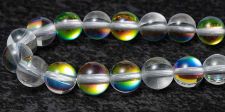 Mermaid Glass Beads - 6mm Round Vitrail