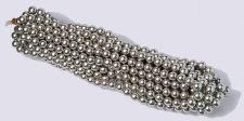 HIGH POWER Pearl Magnetic Hematite 8mm Beads - Champagne (10 strands)