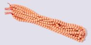 Pearl Magnetic Hematite 6mm Beads - Pink Coral (10 strands)