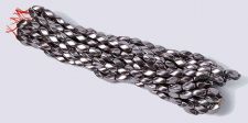 Pearl Magnetic Hematite 6x12mm Twist Beads - Purple Smoke (10 strands)