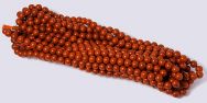 Pearl Magnetic Hematite 8mm Beads - Brick Red (10 strands)