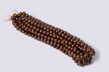 Pearl Magnetic Hematite 8mm Beads - Hazelnut (10 strands)