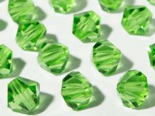 Preciosa Crystal 6mm Bicone Beads - Peridot (18) count