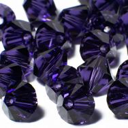 Swarovski 5328 6mm Bicone Beads - Purple Velvet (18)