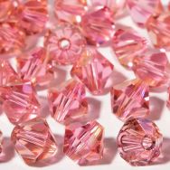Swarovski 5328 6mm Bicone Beads - Rose Champagne (18)