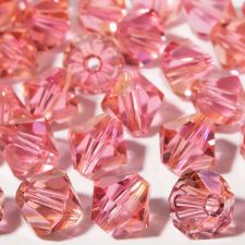 Swarovski 5328 6mm Bicone Beads - Rose Champagne (18)