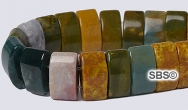 Ocean Jasper 6x12 2-Hole Gemstone Beads (16" strand)