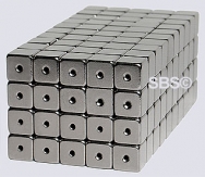 6mm x 6mm Magnetic CUBE Clasp Hematite Color (100)