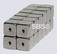 6mm x 6mm Magnetic CUBE Clasp Hematite Color (12)