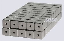 6mm x 6mm Magnetic CUBE Clasp Hematite Color (50)