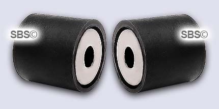6mm x 6mm Rubber Capped Magnetic Clasp