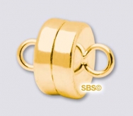 7mm MINI Magnetic Clasp "Gold Plate" (1 set)