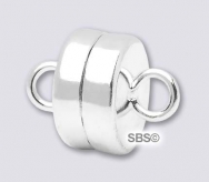 7mm MINI Magnetic Clasp "Silver Plate" (1 set)