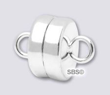 7mm MINI Magnetic Clasp "Silver Plate" (12 sets)