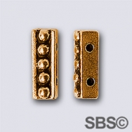 TierraCast 2 Hole Bar "Gold Antique"