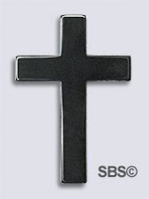 Hematite Cross 23x34 (side drilled)