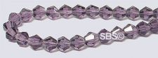 Chinese Crystal 4mm Bicone - Tanzanite