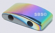 RAINBOW Magnetic Hematite 10x18 2-Hole (100)