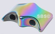 RAINBOW Magnetic Hematite 13x17 2-Hole Batwing (12)