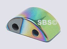 RAINBOW Magnetic Hematite 6x12 2-Hole (12)