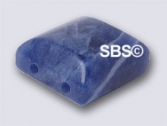 Sodalite 10x10 2-Hole Gemstone Beads (12)