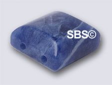 Sodalite 10x10 2-Hole Gemstone Beads (12)