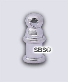 TierraCast Pagoda End Cap "Rhodium"