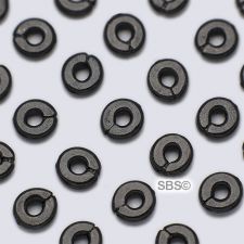 TierraCast 4mm Kenyan Heishi "Black" (10)