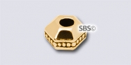 TierraCast 3mm Faceted "Gold Antique" (10)