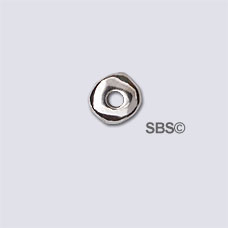 TierraCast 5mm Nugget Heishi "Rhodium" (10)