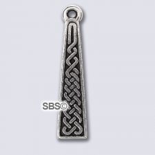 TierraCast Celtic Braid Charm "Silver Antique"