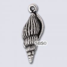 TierraCast Lg Spindle Shell "Silver Antique"