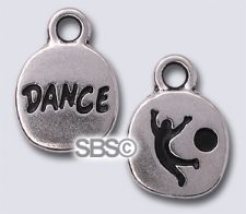 TierraCast 12mm (DANCE) Drop "Silver Antique"