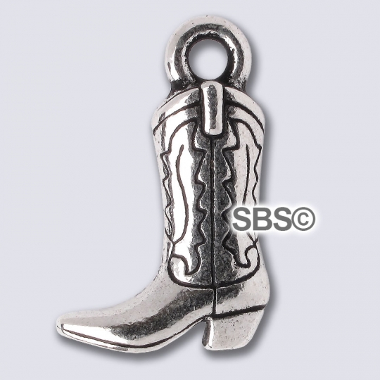 Cowboy Boot Charm Sterling Silver, Made in the USA Cowboy Boot Charm Sterling Silver, Made in the USA