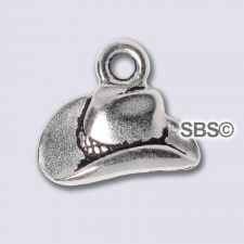 TierraCast Cowboy Hat Charm "Silver Antique"