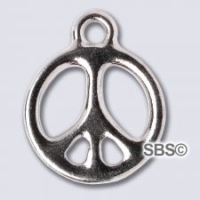 TierraCast 5/8" Peace "Rhodium"