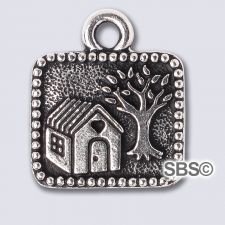 TierraCast Mi Casa Charm "Silver Antique"
