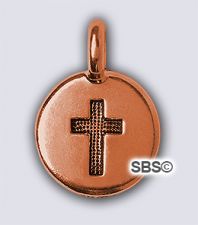 TierraCast 11mm Cross "Copper Antique"