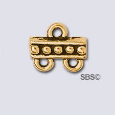 TierraCast Beaded 2-1 Link "Gold Antique"