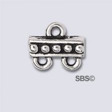 TierraCast Beaded 2-1 Link "Silver Antique"
